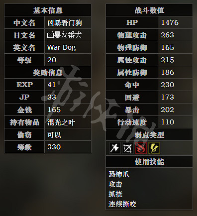 《歧路旅人》莫洛克宅邸全寶箱可獲得物品一覽 莫洛克宅邸全怪物屬性介紹
