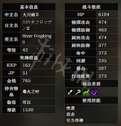 《歧路旅人》貴族隱居廢墟全寶箱可獲得物品一覽 貴族隱居廢墟全怪物屬性介紹