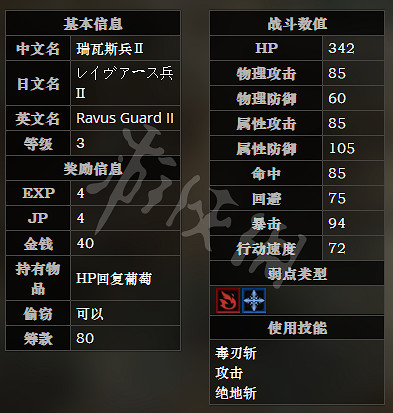 《歧路旅人》瑞瓦斯宅邸全寶箱可獲得物品一覽 瑞瓦斯宅邸全怪物屬性介紹