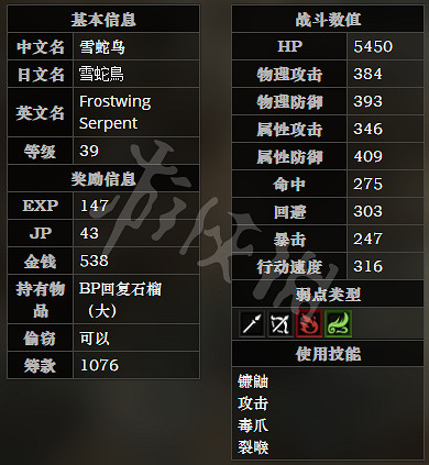 《歧路旅人》白之森有哪些怪物 白之森全怪物屬性一覽 《歧路旅人》白之森有哪些怪物 白之森全怪物屬性一覽