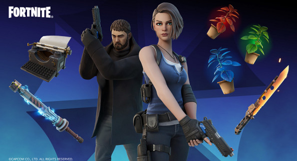 《要塞英雄》連動《惡靈古堡》克裏斯與吉爾參戰 《要塞英雄》連動《惡靈古堡》克裏斯與吉爾參戰