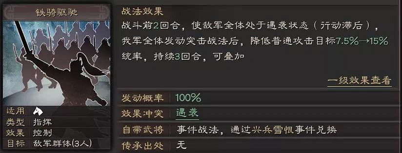 《三國志戰略版》鐵騎驅馳戰法解讀 鐵騎驅馳搭配陣容推薦