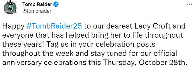 《古墓奇兵》系列25周年 官方10月28日舉行慶祝活動