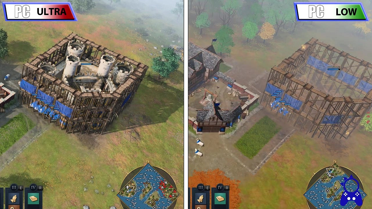 《世紀帝國4》為老PC提供最低配模式 影片對比分享 《世紀帝國4》為老PC提供最低配模式 影片對比分享
