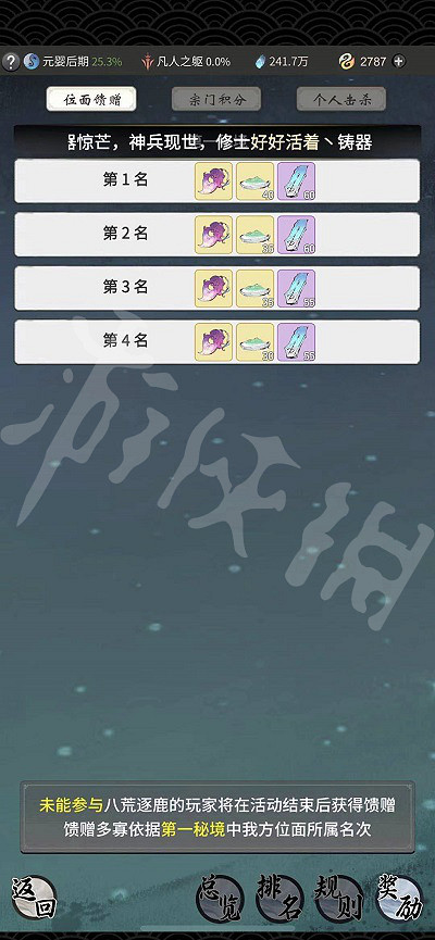 《一念逍遙》八荒逐鹿有什麽獎勵 八荒逐鹿獎勵一覽