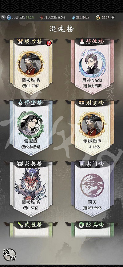 《一念逍遙》混沌榜是什麽 混沌榜介紹