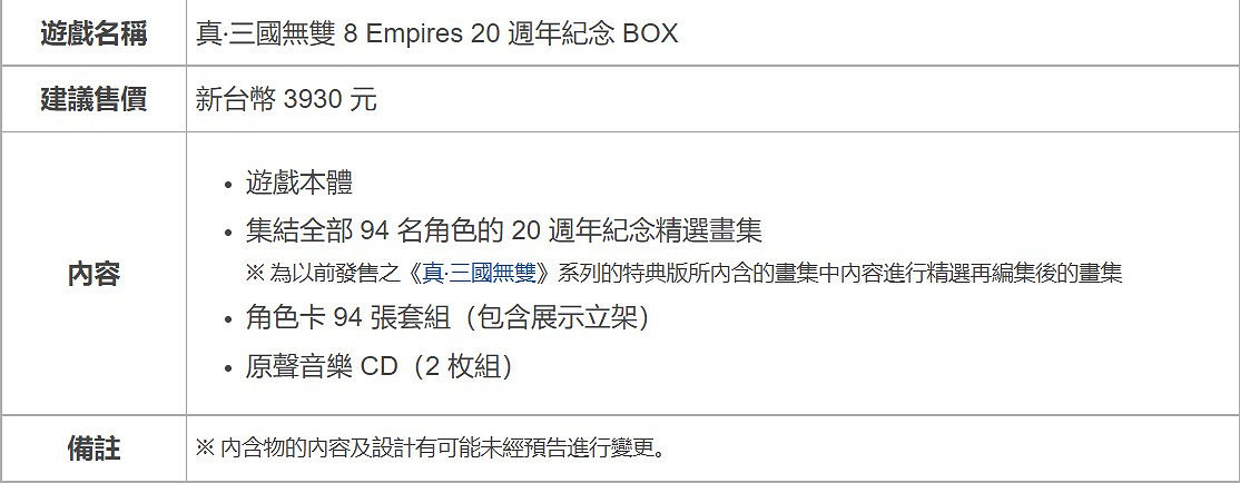 TGS 2021:《真・三國無雙8 Empires》發售日公布 中文版和日版同步 TGS 2021:《真・三國無雙8 Empires》發售日公布 中文版和日版同步