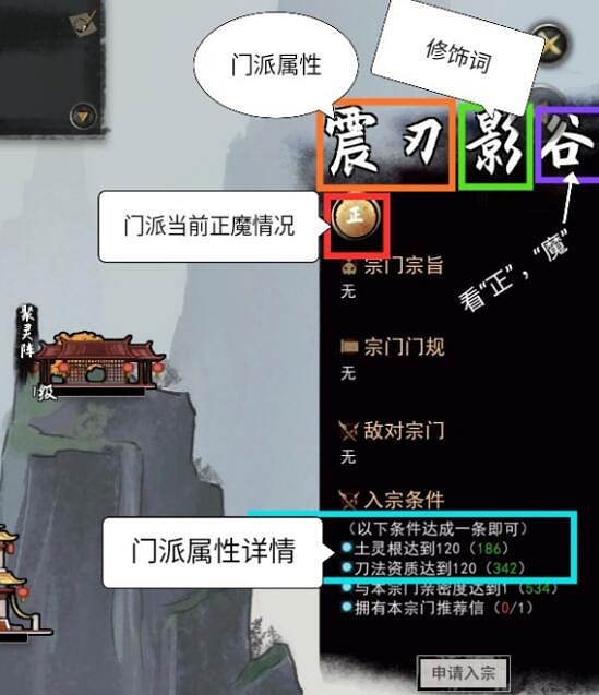 《鬼谷八荒》門派命名規律解析 怎麽選擇門派？