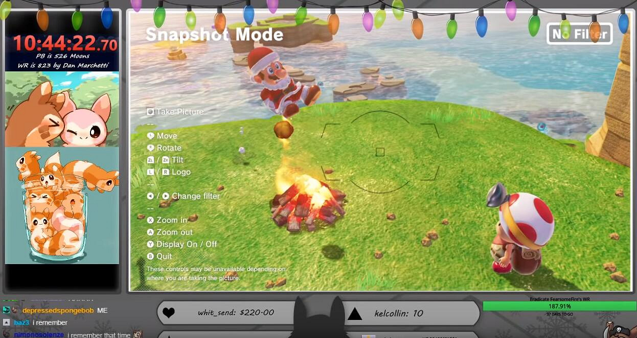 硬核玩家花費11小時無傷摘得《瑪利歐奧德賽》全月亮 硬核玩家花費11小時無傷摘得《瑪利歐奧德賽》全月亮