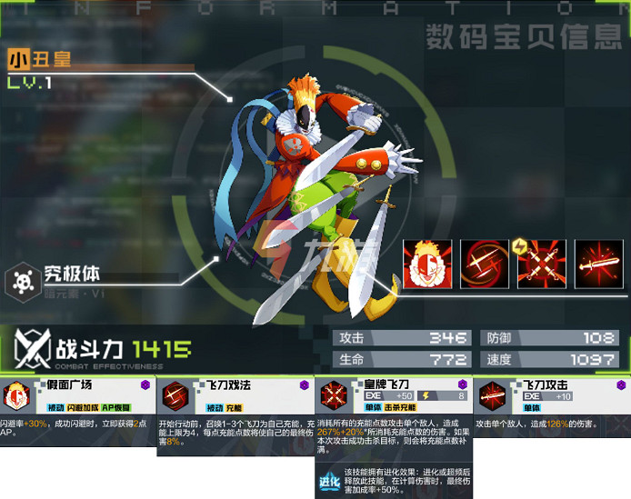 《數碼寶貝新世紀》究極體圖鑒 各類究極體圖鑒一覽