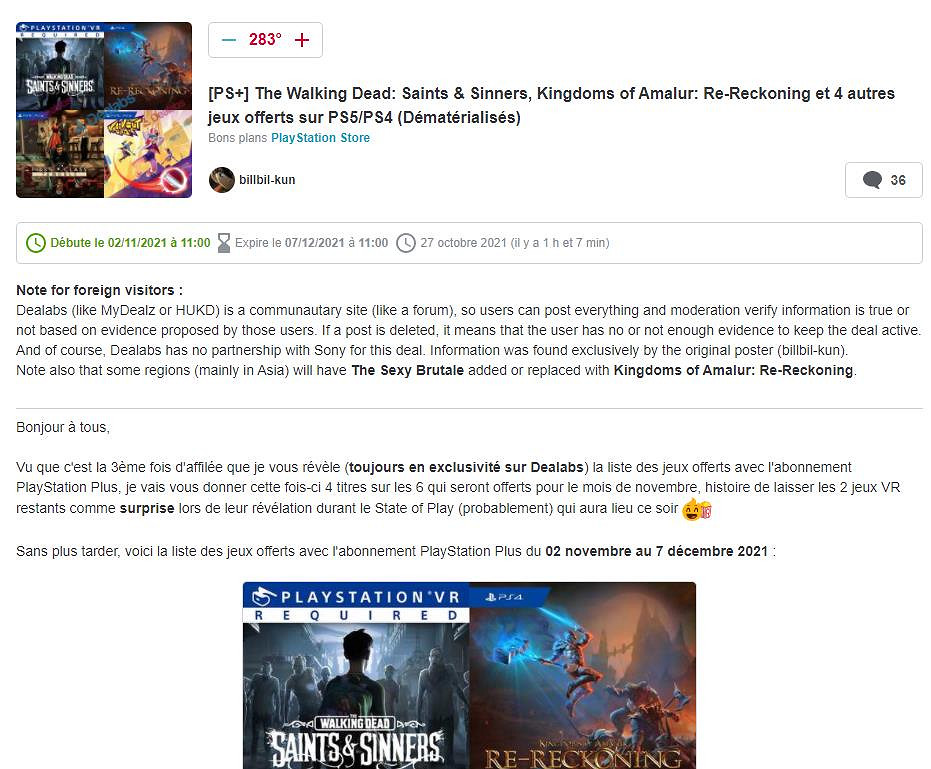 四款11月PS+會免遊戲洩露 包含《球勝大本營》、《行屍路:聖人與罪人》等 四款11月PS+會免遊戲洩露 包含《球勝大本營》、《行屍路:聖人與罪人》等