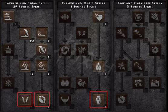 《暗黑破壞神2獄火重生》標槍亞馬遜怎麽玩？標槍亞馬遜加點推薦