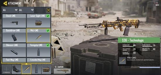 《決勝時刻：Mobile》輕機槍配件介紹 輕機槍配件有哪些