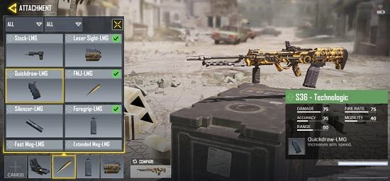 《決勝時刻：Mobile》輕機槍配件介紹 輕機槍配件有哪些