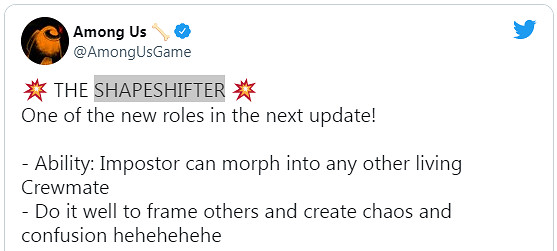 《我們之中》新角色詭異 “變身人” 展示 預定下次更新登場 《我們之中》新角色詭異 “變身人” 展示 預定下次更新登場