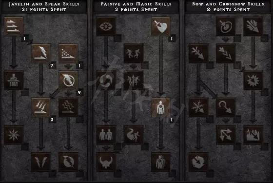 《暗黑破壞神2獄火重生》標槍亞馬遜怎麽玩？標槍亞馬遜加點推薦