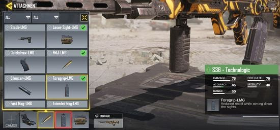 《決勝時刻：Mobile》輕機槍配件介紹 輕機槍配件有哪些