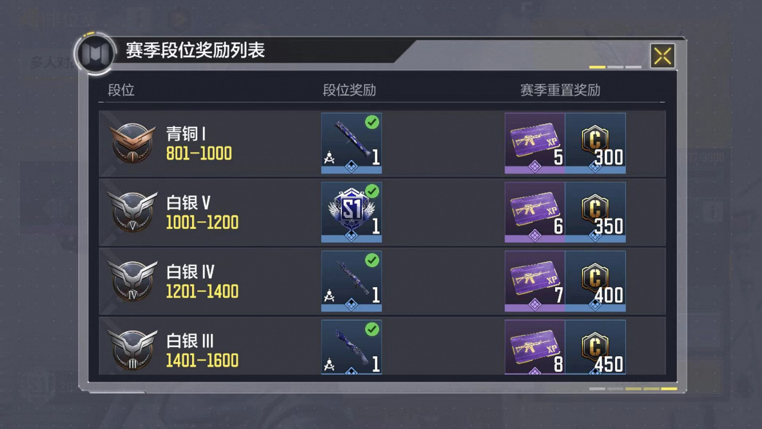 《決勝時刻：Mobile》段位順序圖一覽 段位順序是什麽