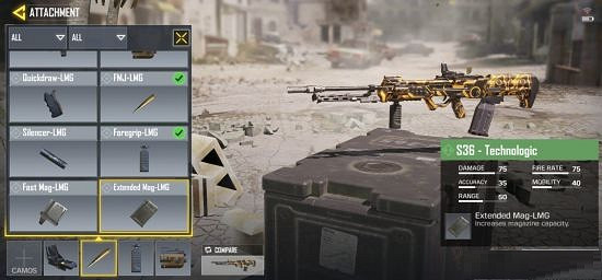 《決勝時刻：Mobile》輕機槍配件介紹 輕機槍配件有哪些