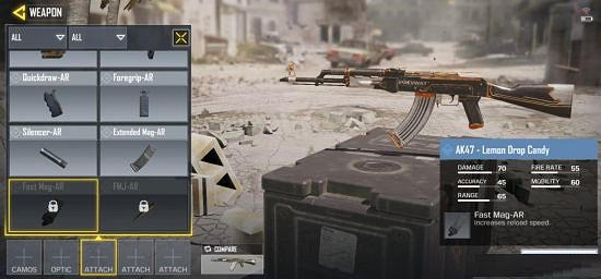 《決勝時刻：Mobile》突擊步槍配件介紹 突擊步槍配件有哪些