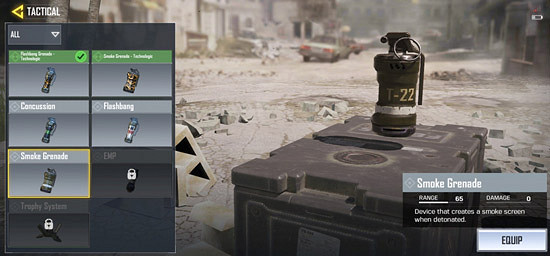 《決勝時刻：Mobile》煙霧彈怎麽用 煙霧彈使用技巧介紹