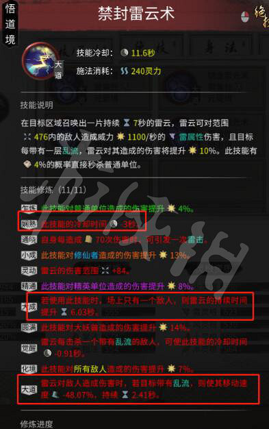 《鬼谷八荒》雷修防禦減傷流怎麽搭配？洪荒雷修防禦減傷流BD分享