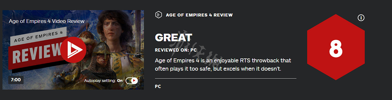 《世紀帝國4》IGN評分高嗎?遊戲IGN評分一覽 《世紀帝國4》IGN評分高嗎?遊戲IGN評分一覽