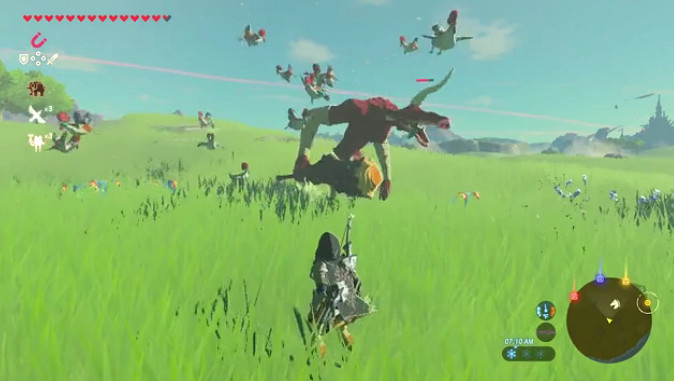 《塞爾達傳說:曠野之息》用雞幫忙打怪方法一覽 《塞爾達傳說:曠野之息》用雞幫忙打怪方法一覽