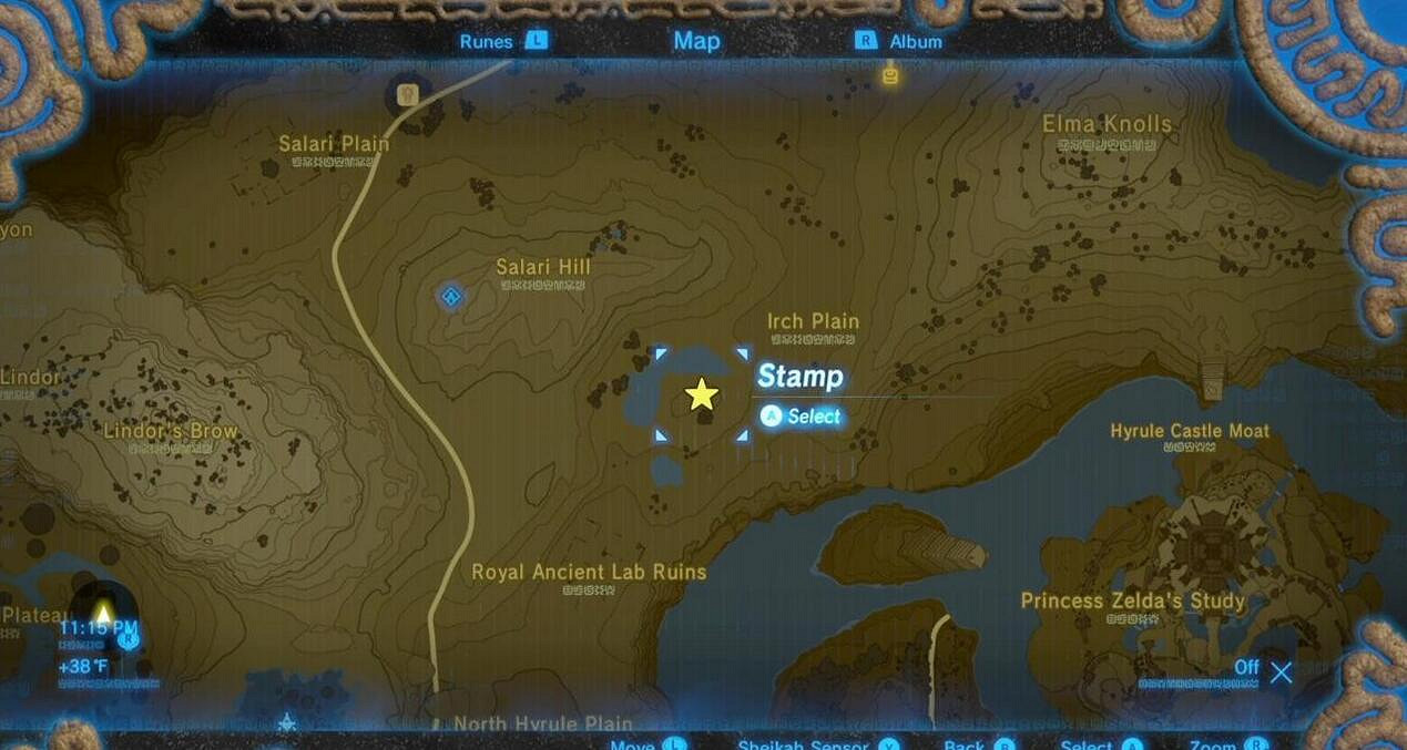 《塞爾達傳說：曠野之息》全回憶地點位置圖及實景圖分享