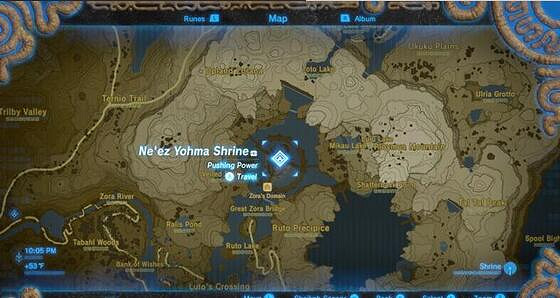 《塞爾達傳說：曠野之息》佐拉套裝位置圖解