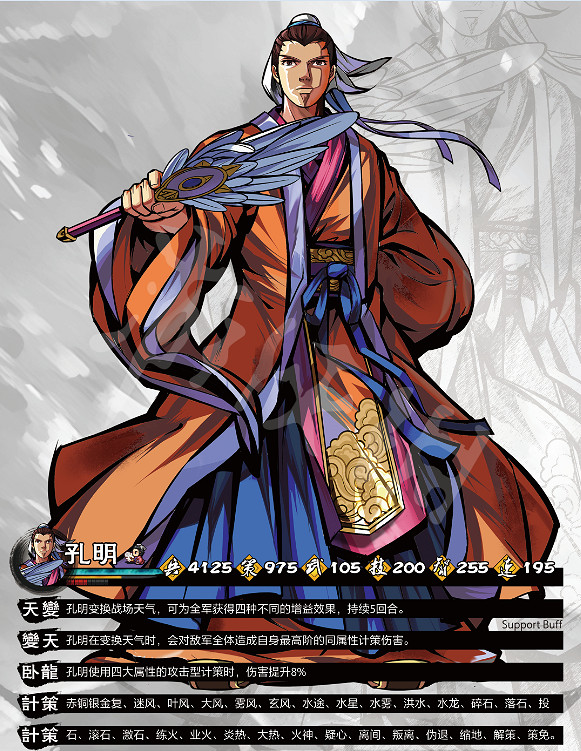 《吞食孔明傳》蜀國武將資料及技能屬性匯總 蜀國武將有哪些？