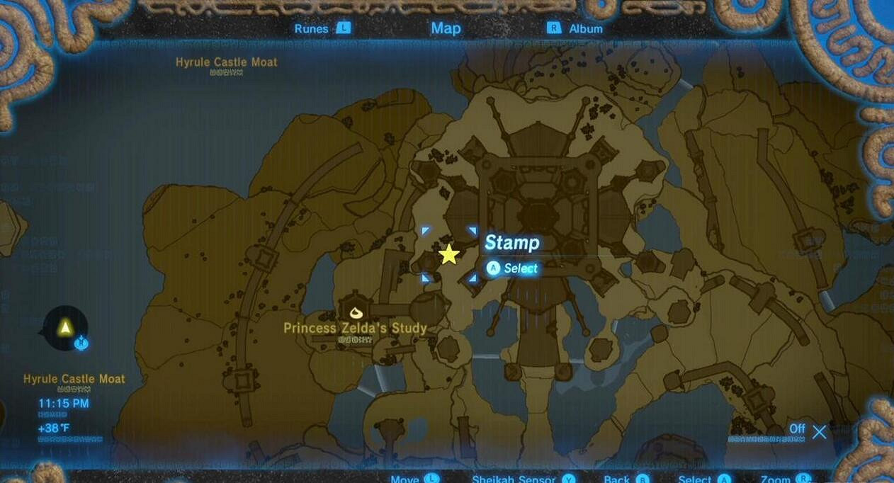 《塞爾達傳說：曠野之息》全回憶地點位置圖及實景圖分享