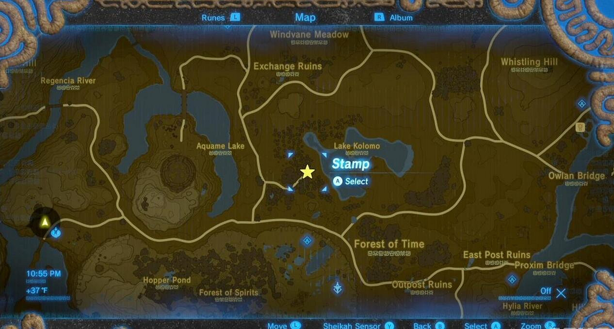 《塞爾達傳說：曠野之息》全回憶地點位置圖及實景圖分享