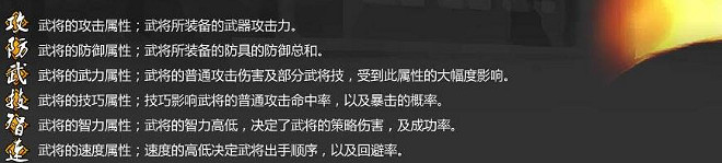 《吞食孔明傳》武將能力介紹 《吞食孔明傳》武將能力介紹
