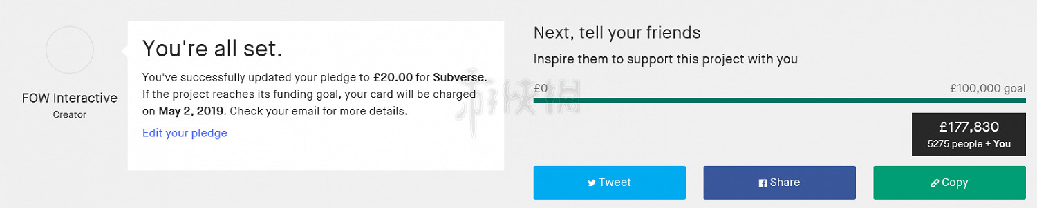 《SUBVERSE》眾籌方法分享 怎麽眾籌? 《SUBVERSE》眾籌方法分享 怎麽眾籌?