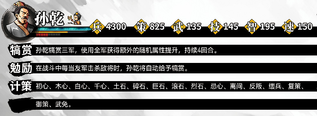 《吞食孔明傳》全武將圖鑒 武將屬性詳解 《吞食孔明傳》全武將圖鑒 武將屬性詳解
