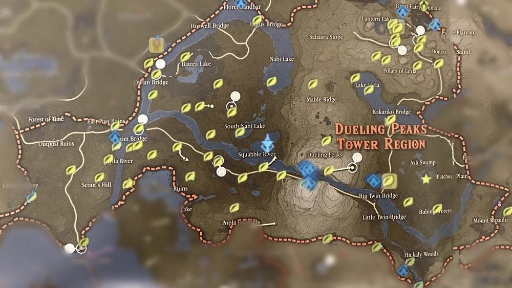 《塞爾達傳說：曠野之息》森之精靈種子分布位置大全