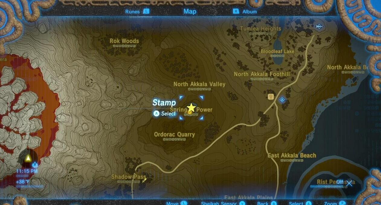 《塞爾達傳說：曠野之息》全回憶地點位置圖及實景圖分享