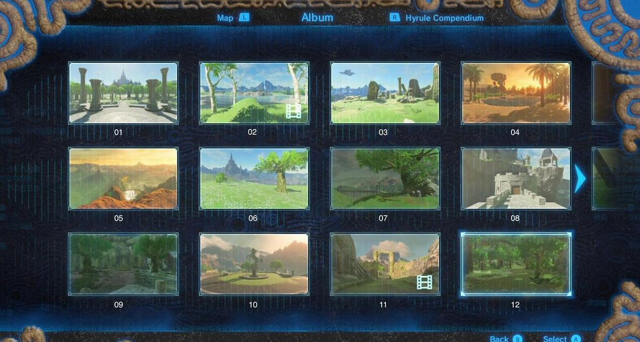 《塞爾達傳說：曠野之息》全回憶地點位置圖及實景圖分享