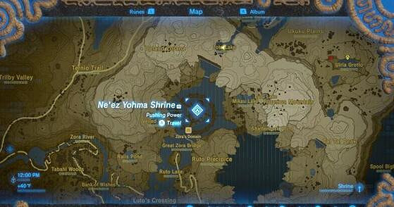 《塞爾達傳說：曠野之息》佐拉套裝位置圖解