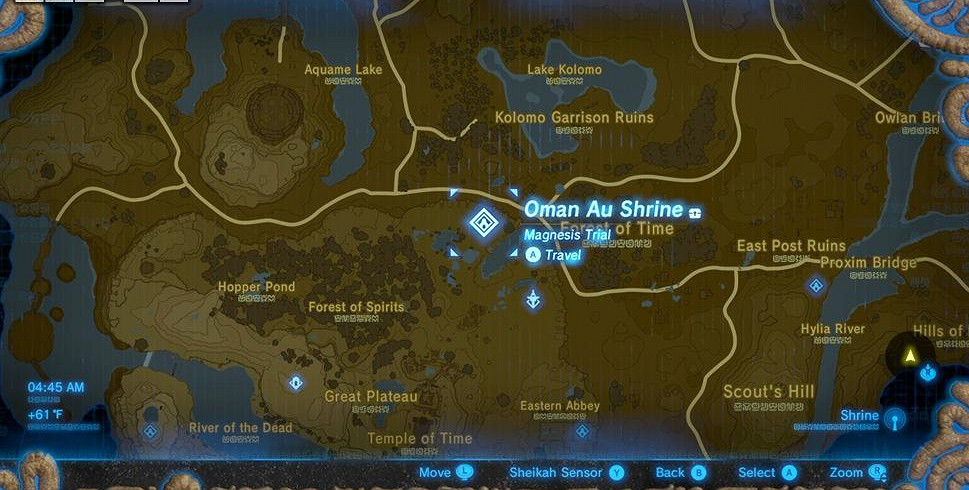 《塞爾達傳說：曠野之息》試煉之祠Great Plateau區域攻略