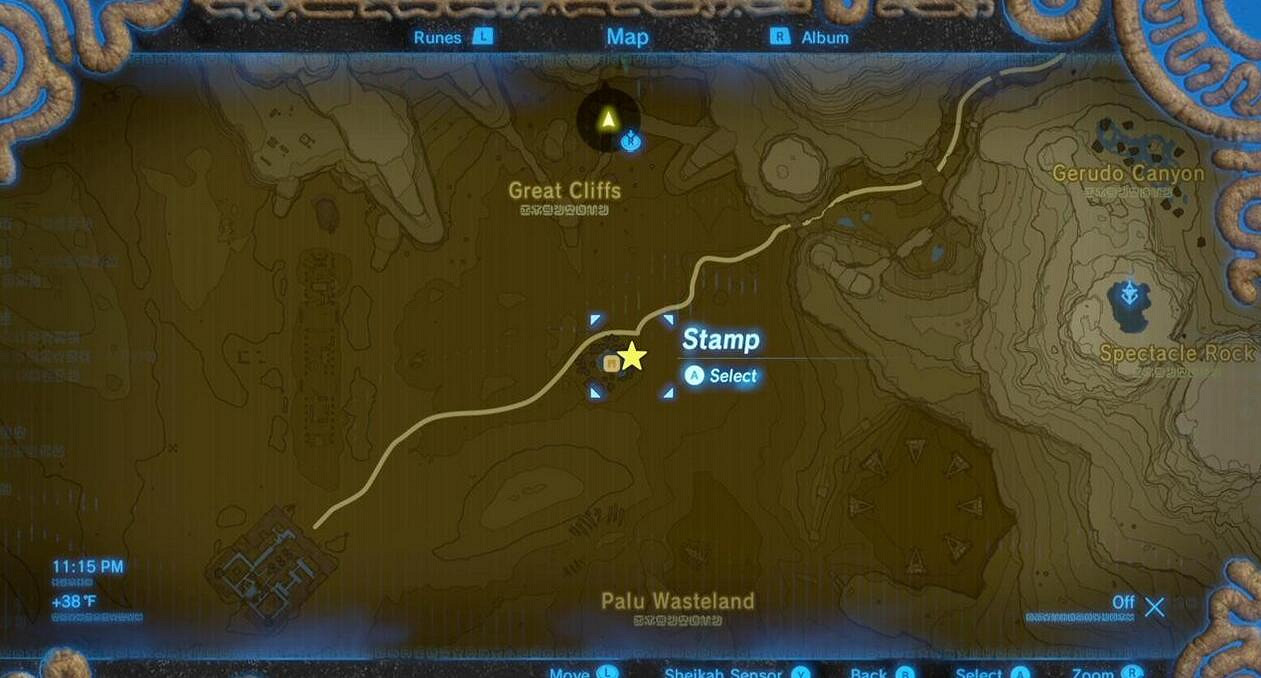 《塞爾達傳說：曠野之息》全回憶地點位置圖及實景圖分享