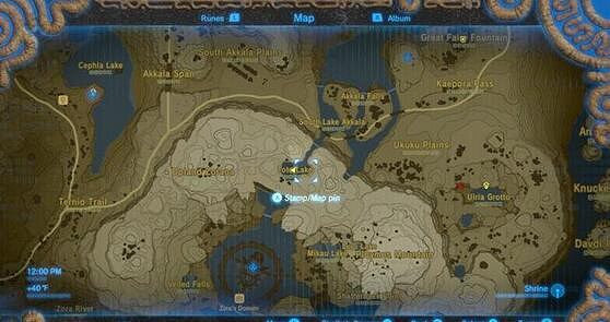 《塞爾達傳說：曠野之息》佐拉套裝位置圖解