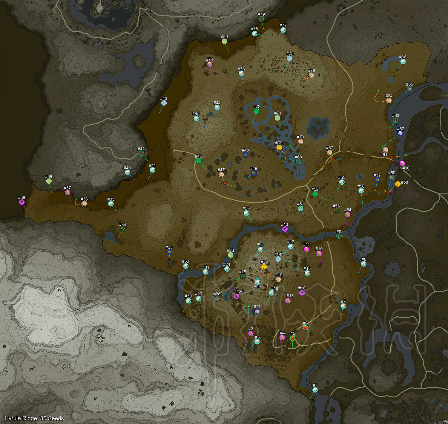 《塞爾達傳說：曠野之息》呀哈哈都在哪？900個呀哈哈地圖分布位置一覽