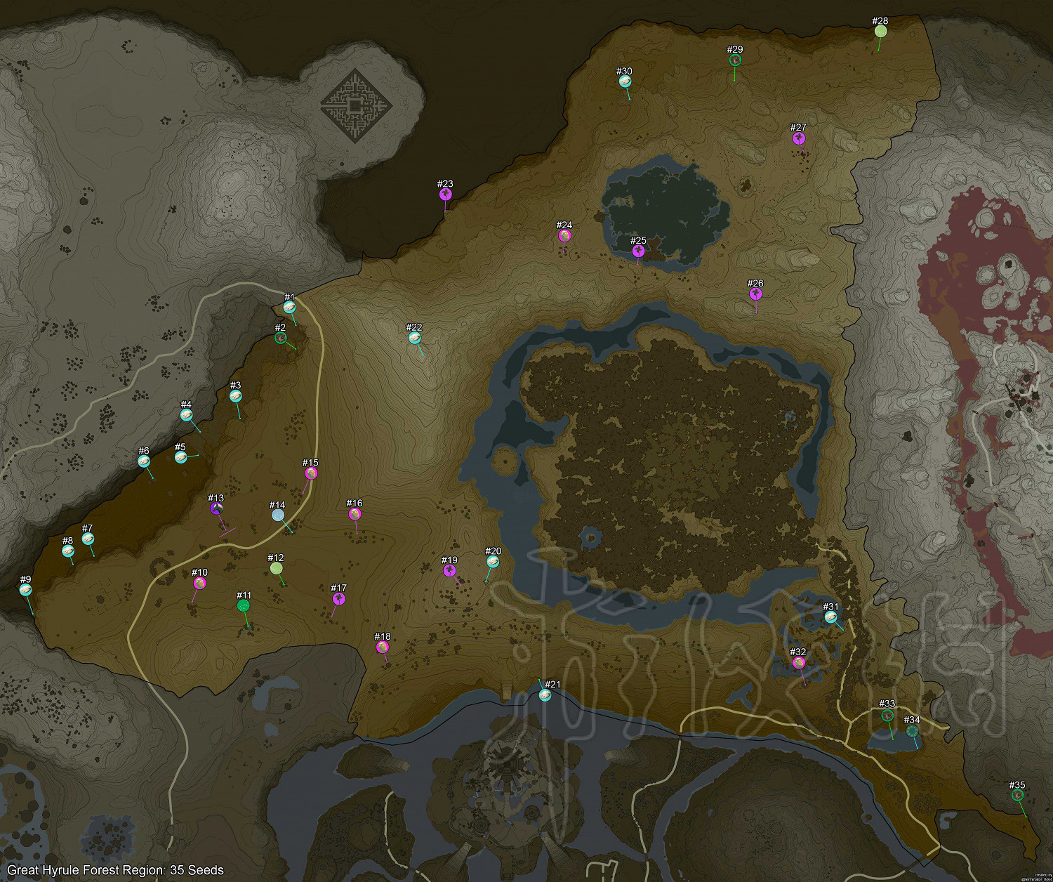 《塞爾達傳說：曠野之息》呀哈哈都在哪？900個呀哈哈地圖分布位置一覽