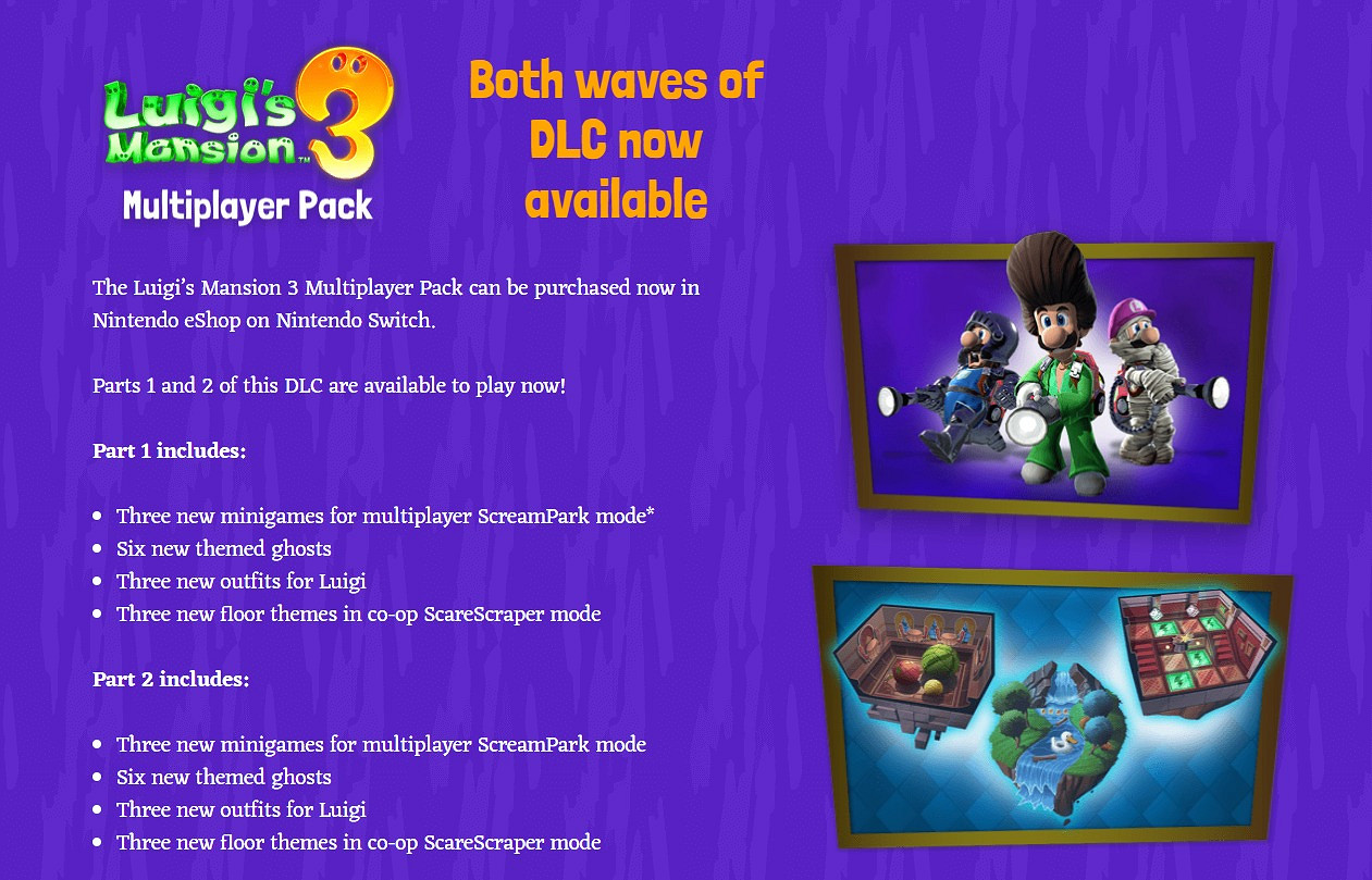 《路易吉洋館 3》多人DLC第二彈推出 新增三款mini遊戲 《路易吉洋館 3》多人DLC第二彈推出 新增三款mini遊戲