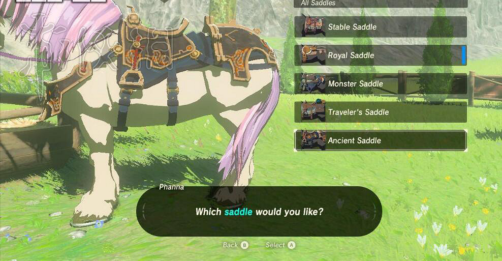 《塞爾達傳說：曠野之息》DLC2給馬裝備護具方法介紹