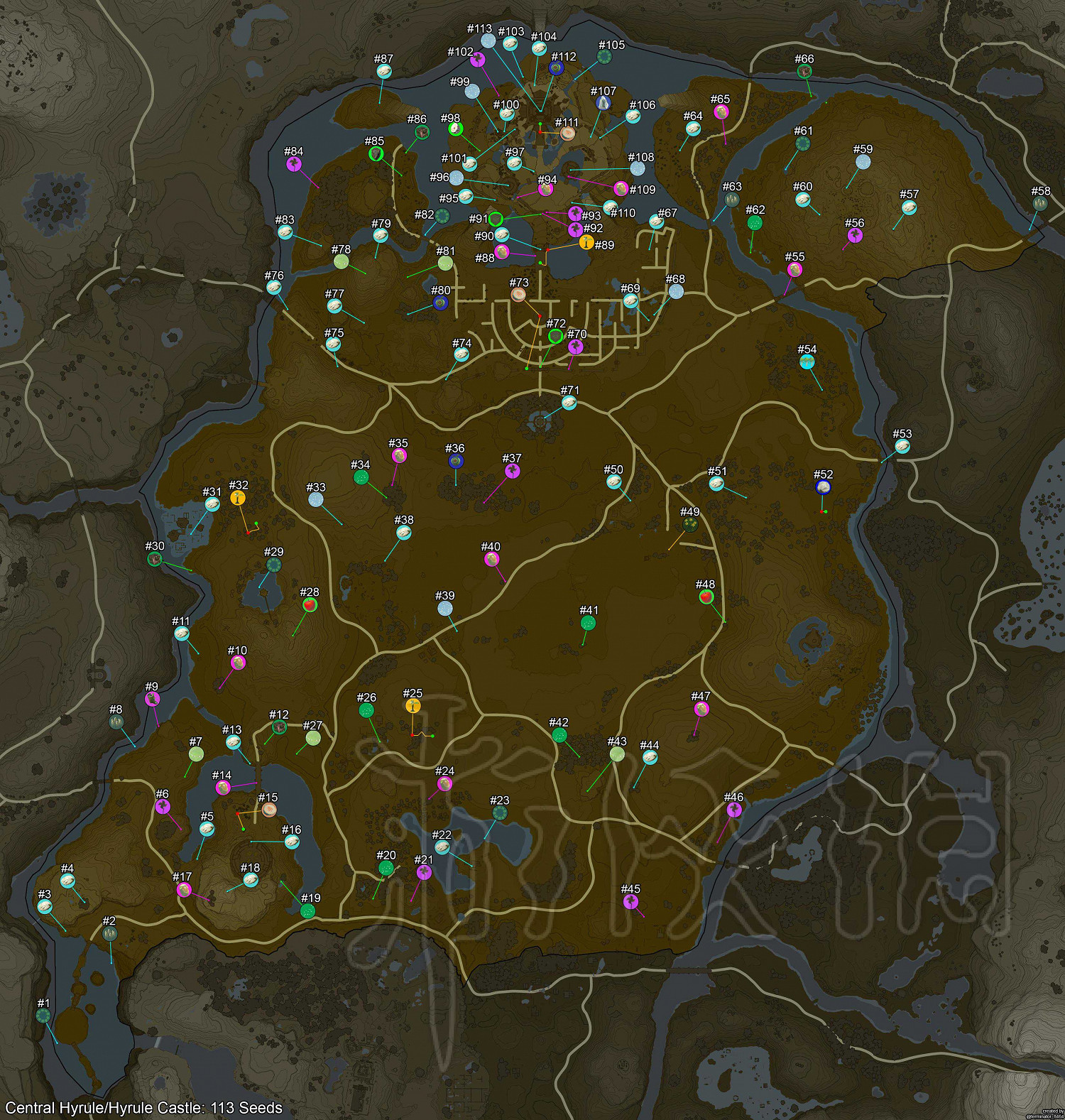 《塞爾達傳說：曠野之息》呀哈哈都在哪？900個呀哈哈地圖分布位置一覽