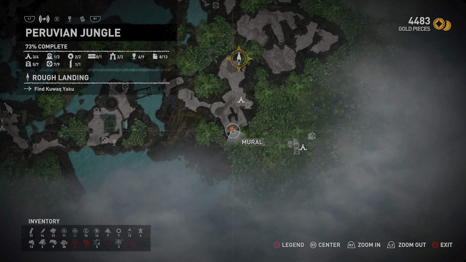 《古墓奇兵暗影》秘魯叢林收藏品在哪 秘魯叢林全地圖收集詳解