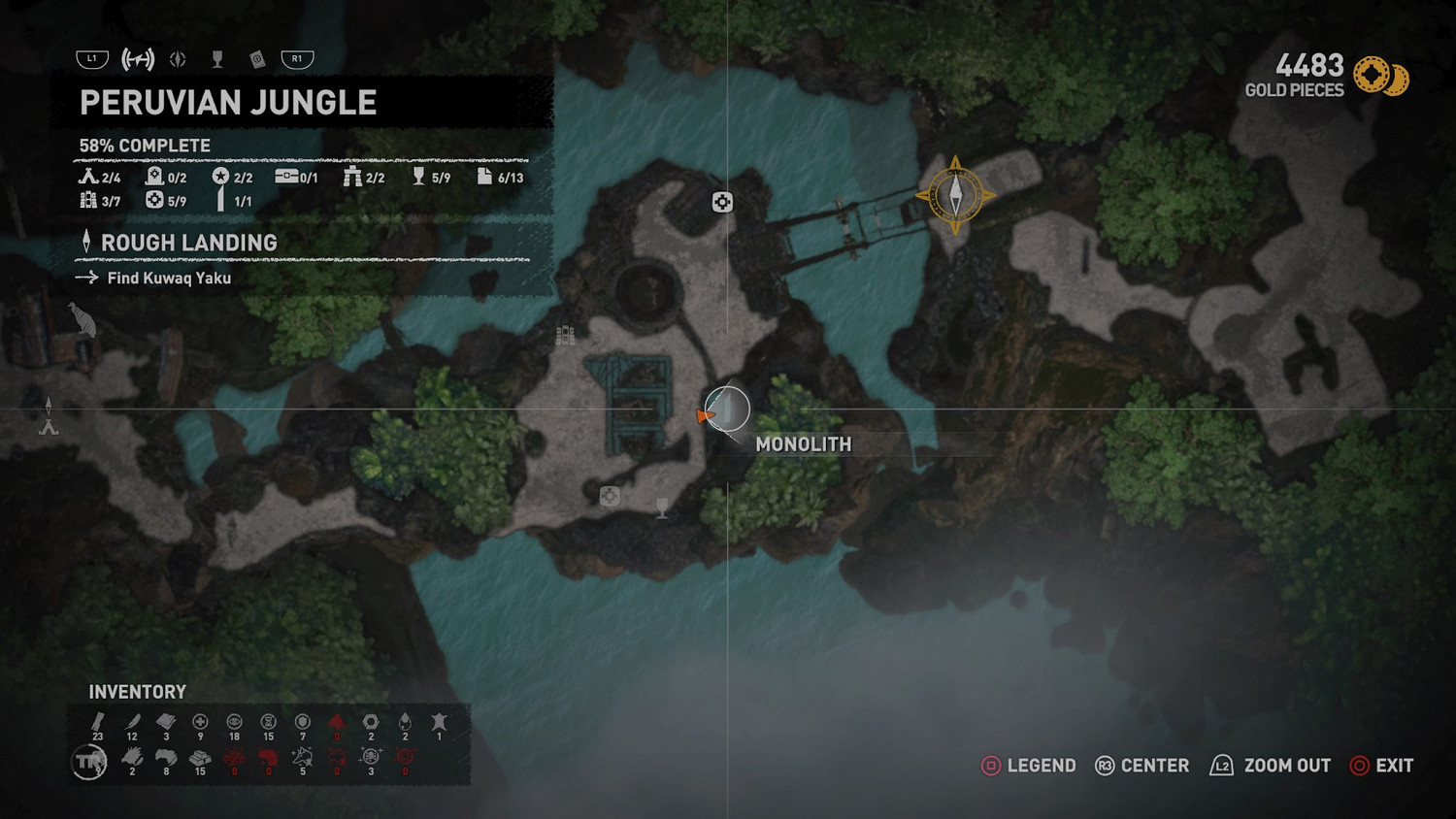 《古墓奇兵暗影》秘魯叢林收藏品在哪 秘魯叢林全地圖收集詳解